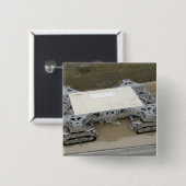 Een uitzicht van de kruipwagen vierkante button 5,1 cm (Voorkant /achterkant)