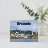 Een Uitzicht van de kustlijn in Grenada Briefkaart (Staand voorkant)