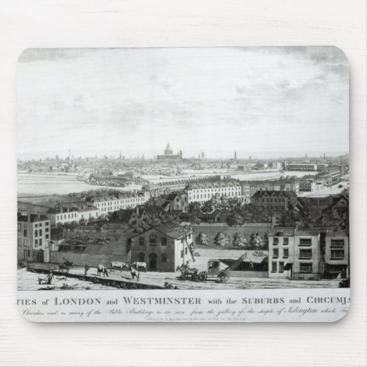 Een Uitzicht van de Londense en Westminster Muismat (Voorkant)