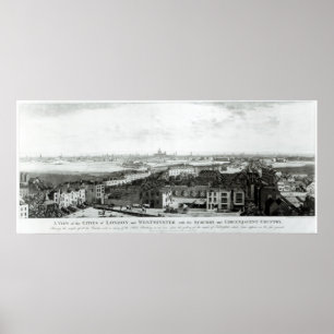 Een Uitzicht van de Londense en Westminster Poster
