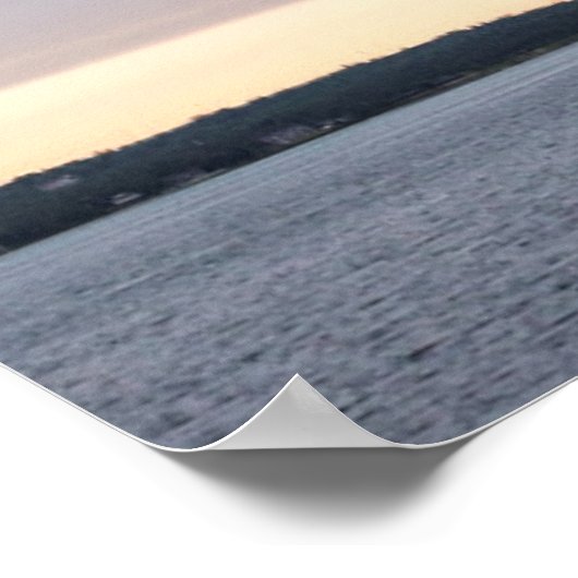 Een uitzicht van de Mackinac-brug van het Michigan Poster (Hoek)