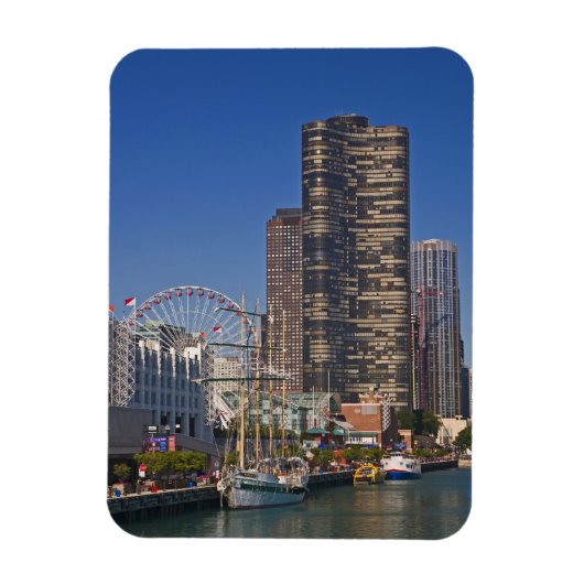 Een uitzicht van de marine van Chicago Magneet (Verticaal)