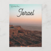Een Uitzicht van de Masada in Israël Briefkaart (Voorkant)