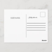 Een Uitzicht van de Matterhorn, Winter Briefkaart (Achterkant)