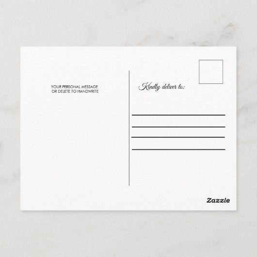 Een Uitzicht van de Matterhorn, Winter Briefkaart (Achterkant)