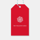 Een Uitzicht van de Matterhorn, Winter Cadeaulabel (Achterkant)