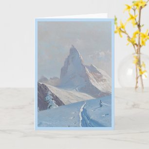 Een Uitzicht van de Matterhorn, Winter Kaart