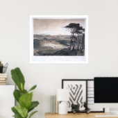 Een Uitzicht van de Mill and Culloma-vallei van Su Poster (Thuiskantoor)