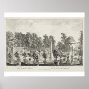 Een Uitzicht van de Orangery, Lord Burlington's Ga Poster