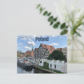 Een Uitzicht van de oude stad in Bydgoszcz Polen Briefkaart (Staand voorkant)