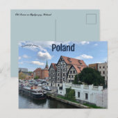 Een Uitzicht van de oude stad in Bydgoszcz Polen Briefkaart (Voorkant / Achterkant)
