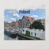 Een Uitzicht van de oude stad in Bydgoszcz Polen Briefkaart (Voorkant)