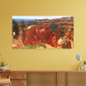 Een Uitzicht van de rand: een hodoo Canvas Afdruk (Insitu (Woonkamer))