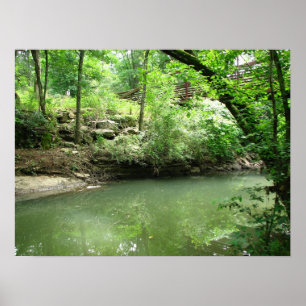 Een Uitzicht van de rivier Poster