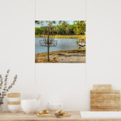 Een Uitzicht van de Schijf Golfer Poster (Keuken)