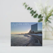 Een Uitzicht van de stad Atlantic City Briefkaart (Staand voorkant)