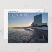 Een Uitzicht van de stad Atlantic City Briefkaart (Voorkant / Achterkant)