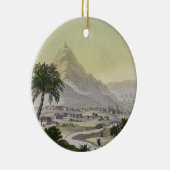 Een uitzicht van de stad Lima, Peru, uit Le Cos Keramisch Ornament (Rechts)