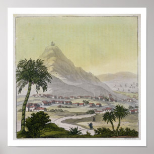 Een uitzicht van de stad Lima, Peru, uit Le Cos Poster