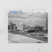 Een uitzicht van de stoep in Atlantic City Briefkaart (Voorkant / Achterkant)