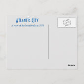 Een uitzicht van de stoep in Atlantic City Briefkaart (Achterkant)