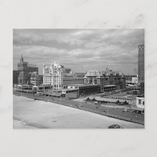 Een uitzicht van de stoep in Atlantic City Briefkaart (Voorkant)