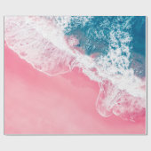 Een uitzicht van een roze zandstrand in New South Cadeaupapier (Vlak)