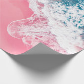 Een uitzicht van een roze zandstrand in New South Cadeaupapier (Hoek)