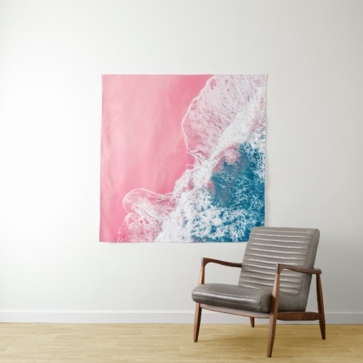 Een uitzicht van een roze zandstrand in New South Wandkleed (In Situ (horizontaal))