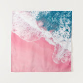 Een uitzicht van een roze zandstrand in New South Wandkleed (Voorkant)