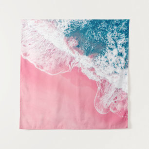 Een uitzicht van een roze zandstrand in New South Wandkleed