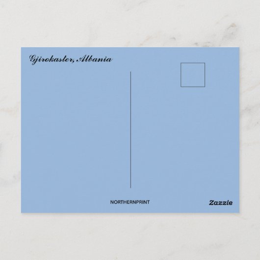 Een Uitzicht van een straat in het Briefkaart van  (Achterkant)