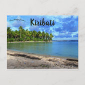 Een Uitzicht van een strand in Butaritari Kiribati Briefkaart (Voorkant)