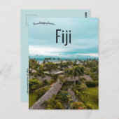 Een Uitzicht van Fiji Briefkaart (Voorkant / Achterkant)
