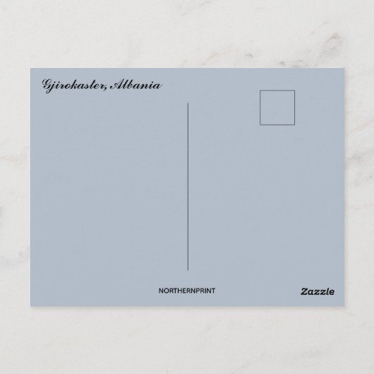 Een Uitzicht van Gjirokaster Albanië Briefkaart (Achterkant)