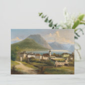 Een Uitzicht van Gmunden | Johann Wilhelm Jankowsk (Staand voorkant)