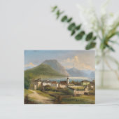 Een Uitzicht van Gmunden | Johann Wilhelm Jankowsk Briefkaart (Staand voorkant)