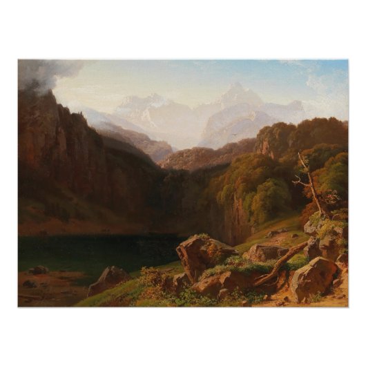 Een Uitzicht van Grossglockner uit Kals Perfect Poster (Voorkant)