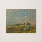 Een Uitzicht van Hampstead Heath, met figuren rond Legpuzzel (Horizontaal)