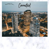 Een Uitzicht van Hartford Connecticut Briefkaart