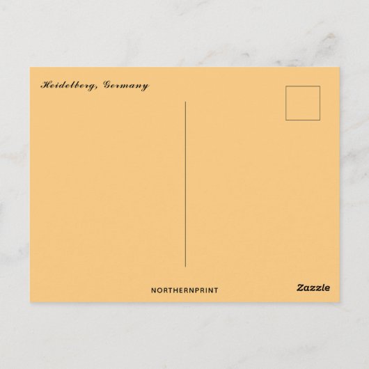 Een Uitzicht van Heidelberg Duitsland Briefkaart (Achterkant)