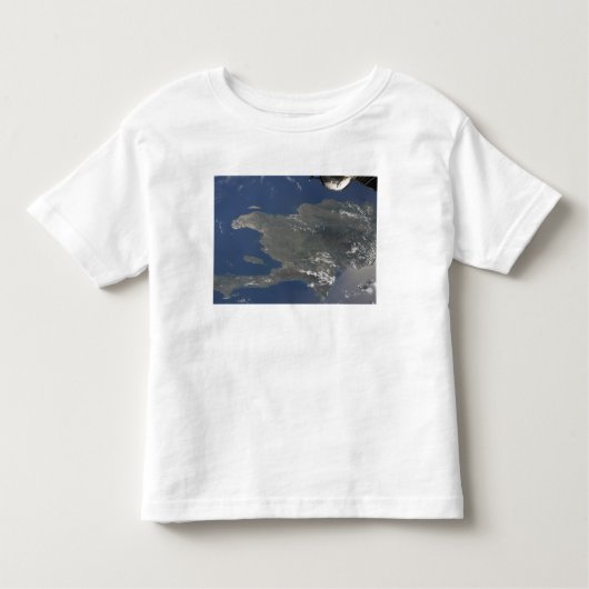 Een uitzicht van het Caribische eiland Hispaniola Kinder Shirts (Voorkant)
