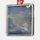 Een uitzicht van het Caribische eiland Hispaniola Metalen Ornament (Links)