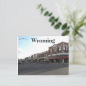 Een Uitzicht van het centrum Laramie Wyoming Briefkaart (Staand voorkant)