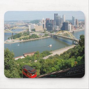 Een uitzicht van het centrum van Pittsburgh van Mt Muismat