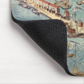 Een Uitzicht van het deel van de stad Boston Muismat (Hoek)