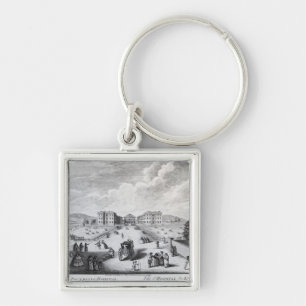 Een Uitzicht van het Foundling Hospital Sleutelhanger