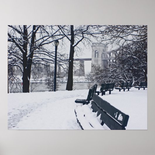 Een Uitzicht van het Hellgate Bridge Poster (Voorkant)