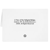 Een Uitzicht van het Hellgate Bridge Wenskaart (Achterkant Horizontaal)