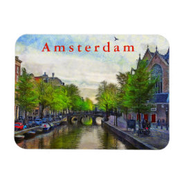 Een uitzicht van het kanaal bij Oudekerk. Magneet